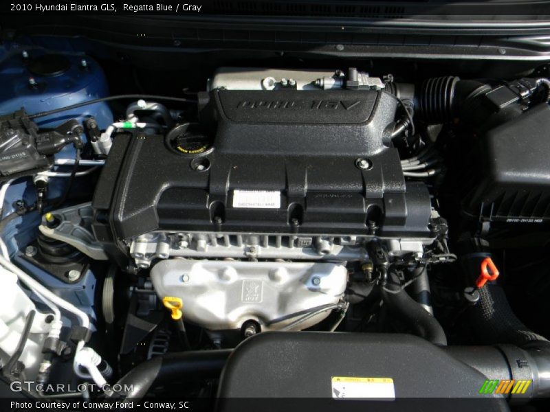 Regatta Blue / Gray 2010 Hyundai Elantra GLS