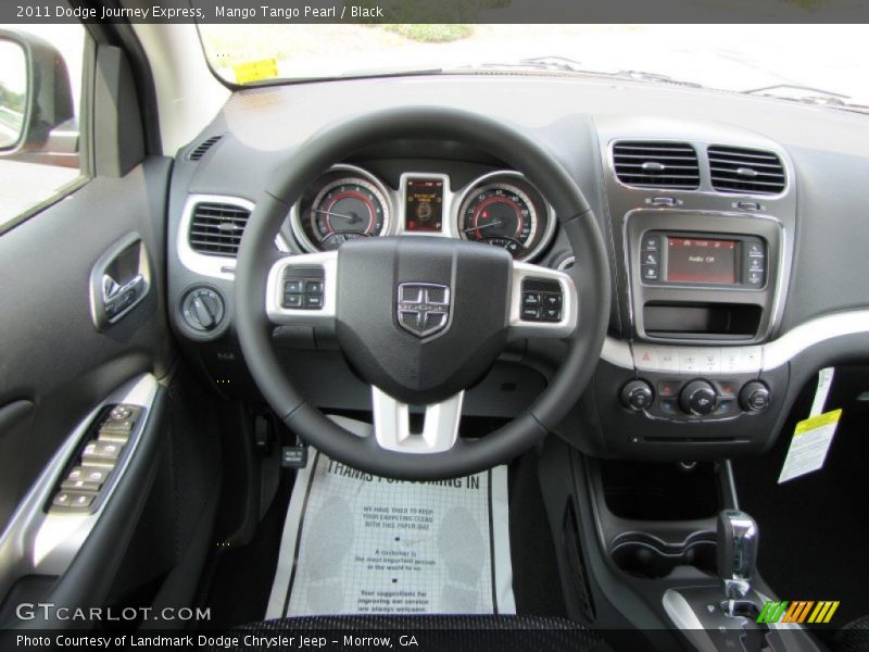 Mango Tango Pearl / Black 2011 Dodge Journey Express