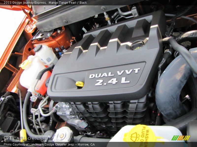 Mango Tango Pearl / Black 2011 Dodge Journey Express
