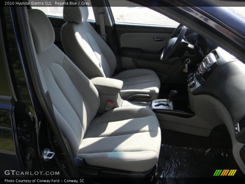 Regatta Blue / Gray 2010 Hyundai Elantra GLS