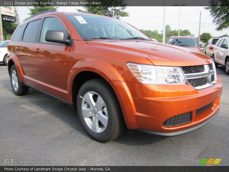 Mango Tango Pearl / Black 2011 Dodge Journey Express