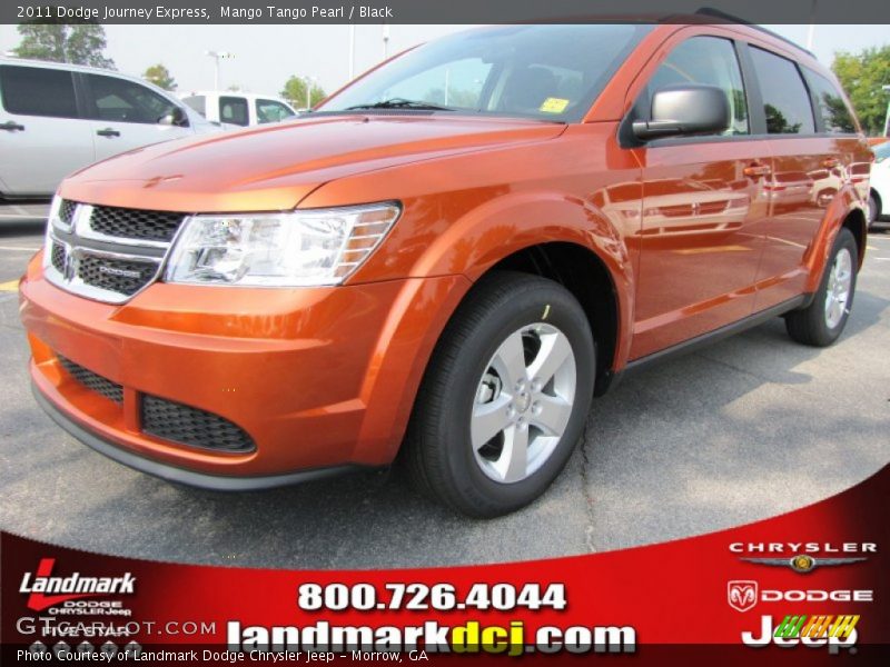 Mango Tango Pearl / Black 2011 Dodge Journey Express