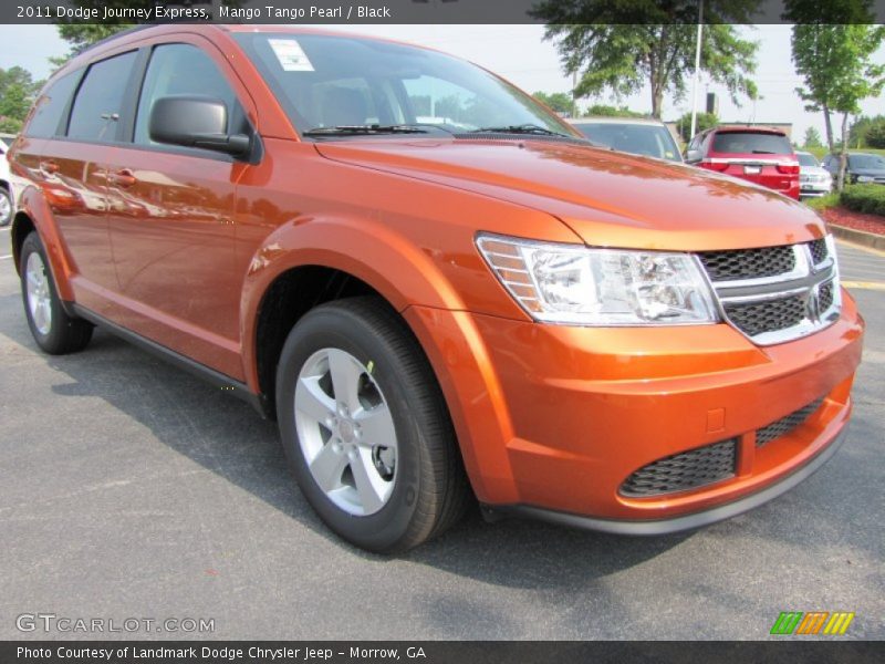 Mango Tango Pearl / Black 2011 Dodge Journey Express