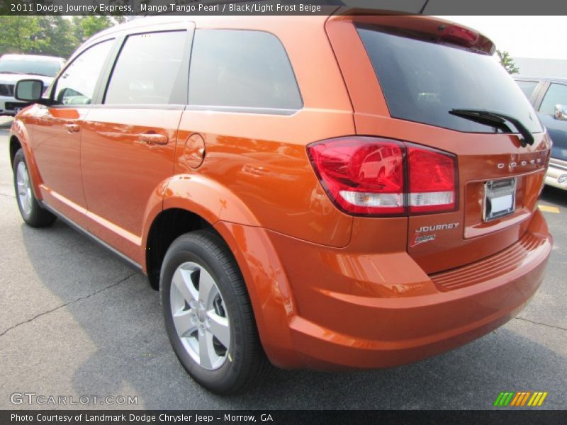 Mango Tango Pearl / Black/Light Frost Beige 2011 Dodge Journey Express
