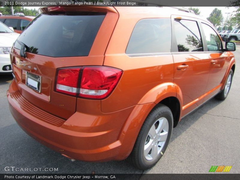 Mango Tango Pearl / Black/Light Frost Beige 2011 Dodge Journey Express