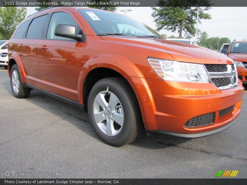 Mango Tango Pearl / Black/Light Frost Beige 2011 Dodge Journey Express