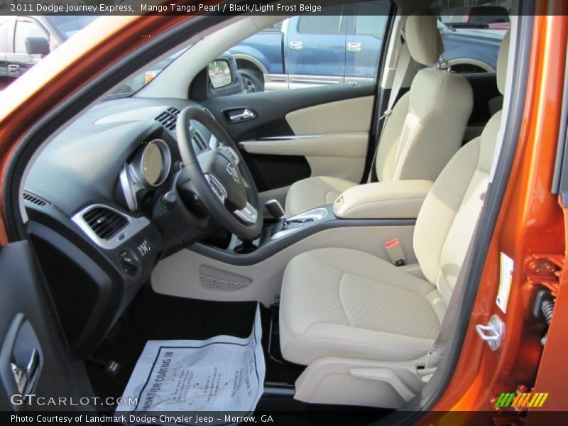 Mango Tango Pearl / Black/Light Frost Beige 2011 Dodge Journey Express