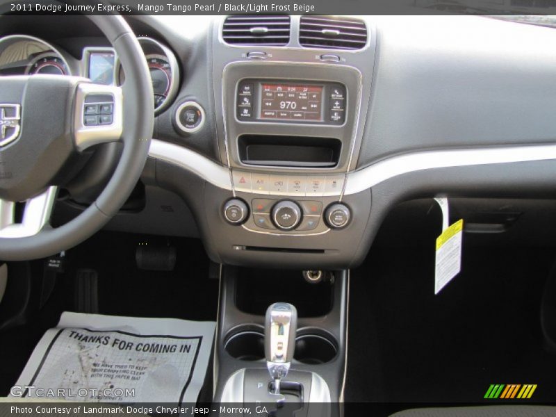 Mango Tango Pearl / Black/Light Frost Beige 2011 Dodge Journey Express