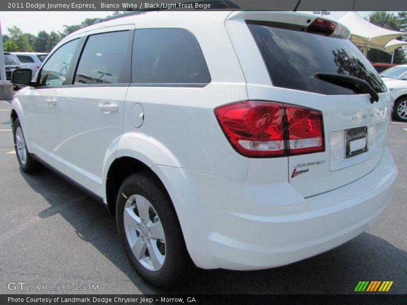 Bianco White / Black/Light Frost Beige 2011 Dodge Journey Express