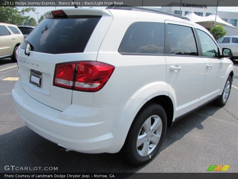Bianco White / Black/Light Frost Beige 2011 Dodge Journey Express