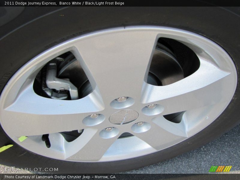 Bianco White / Black/Light Frost Beige 2011 Dodge Journey Express