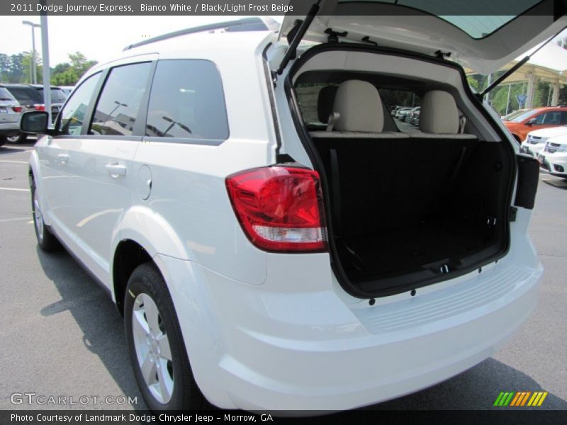 Bianco White / Black/Light Frost Beige 2011 Dodge Journey Express