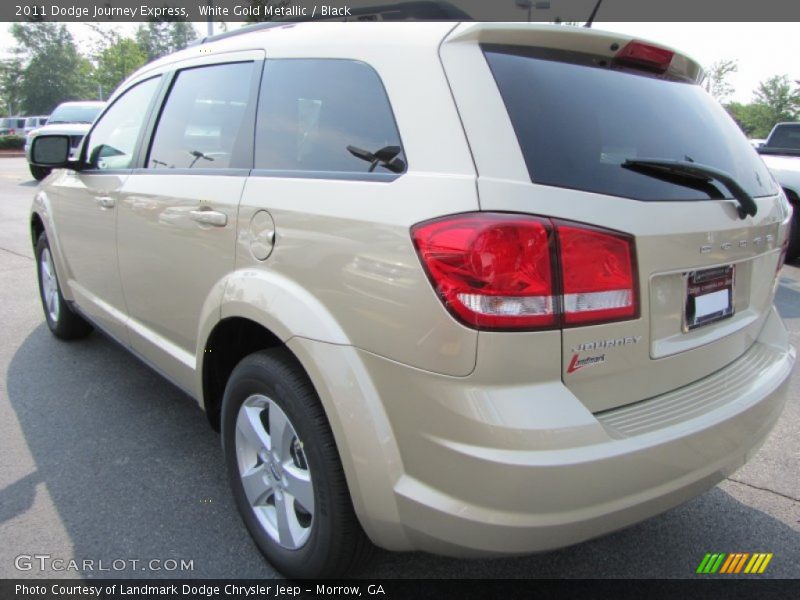 White Gold Metallic / Black 2011 Dodge Journey Express