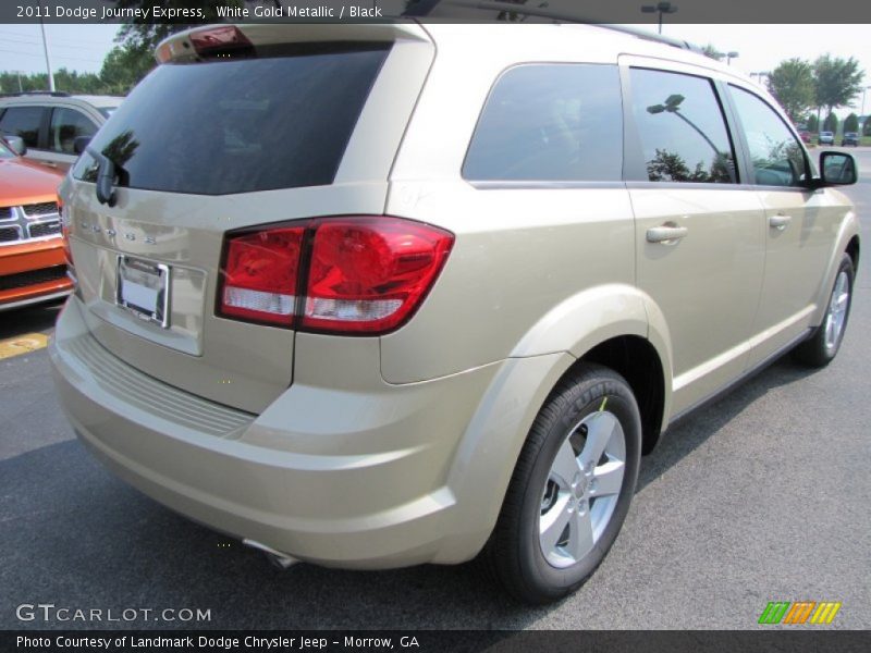 White Gold Metallic / Black 2011 Dodge Journey Express