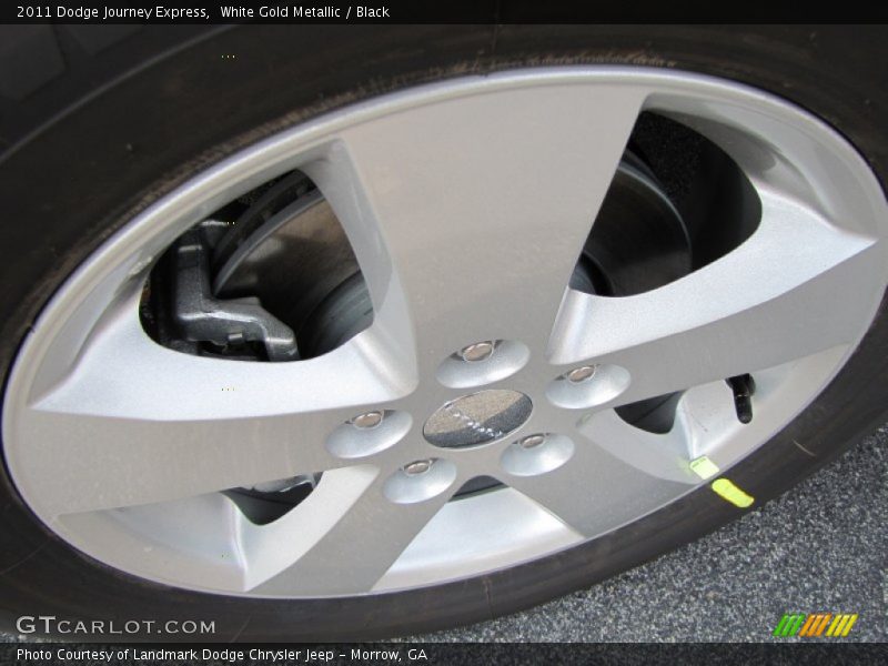 White Gold Metallic / Black 2011 Dodge Journey Express