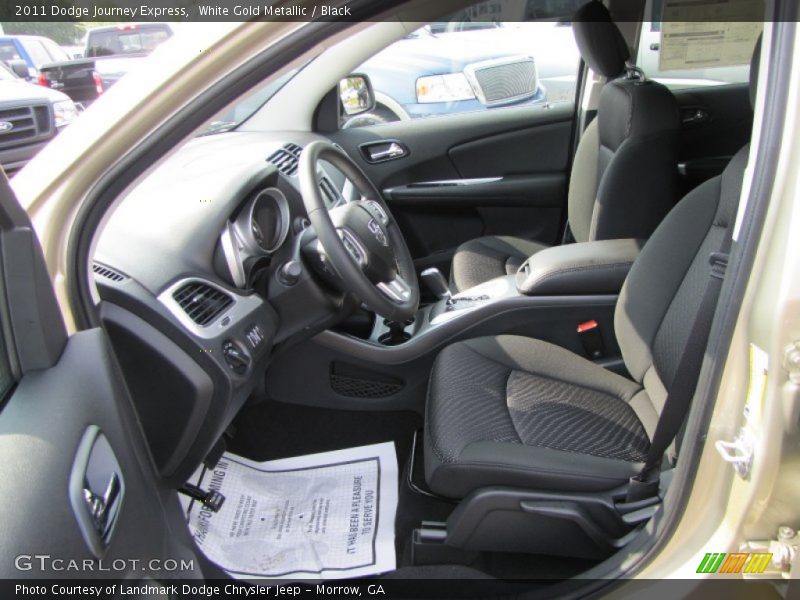 White Gold Metallic / Black 2011 Dodge Journey Express