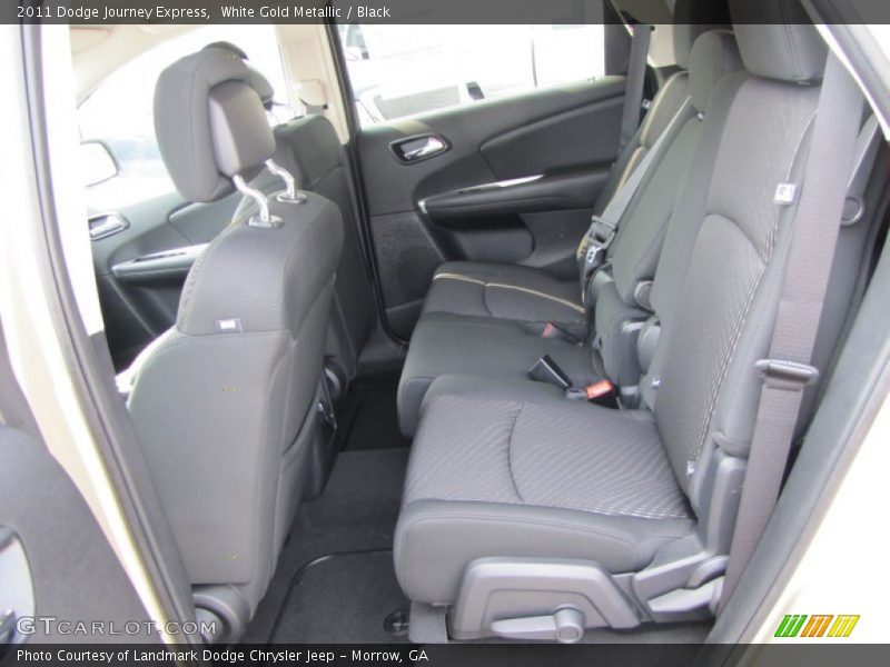 White Gold Metallic / Black 2011 Dodge Journey Express