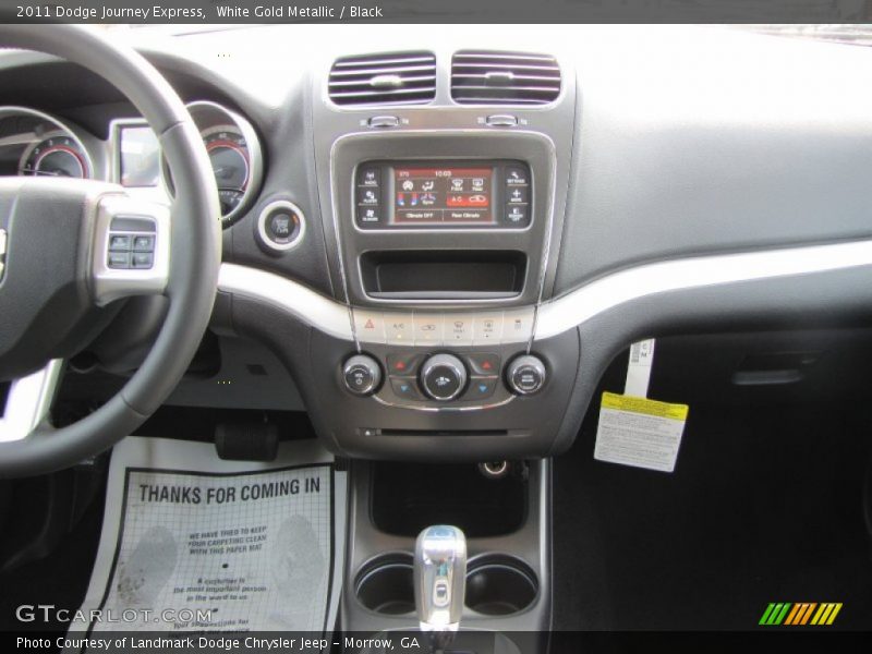 White Gold Metallic / Black 2011 Dodge Journey Express