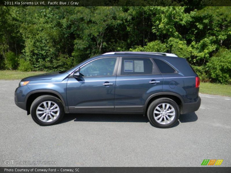 Pacific Blue / Gray 2011 Kia Sorento LX V6