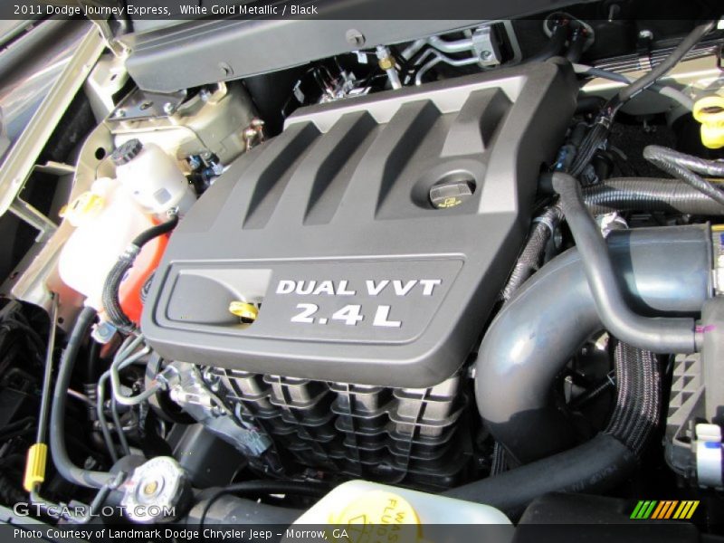 White Gold Metallic / Black 2011 Dodge Journey Express