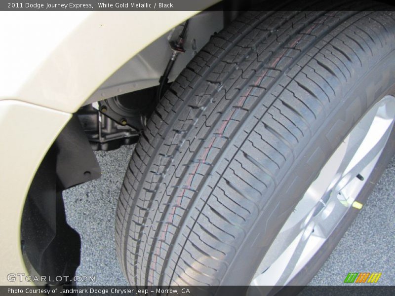 White Gold Metallic / Black 2011 Dodge Journey Express