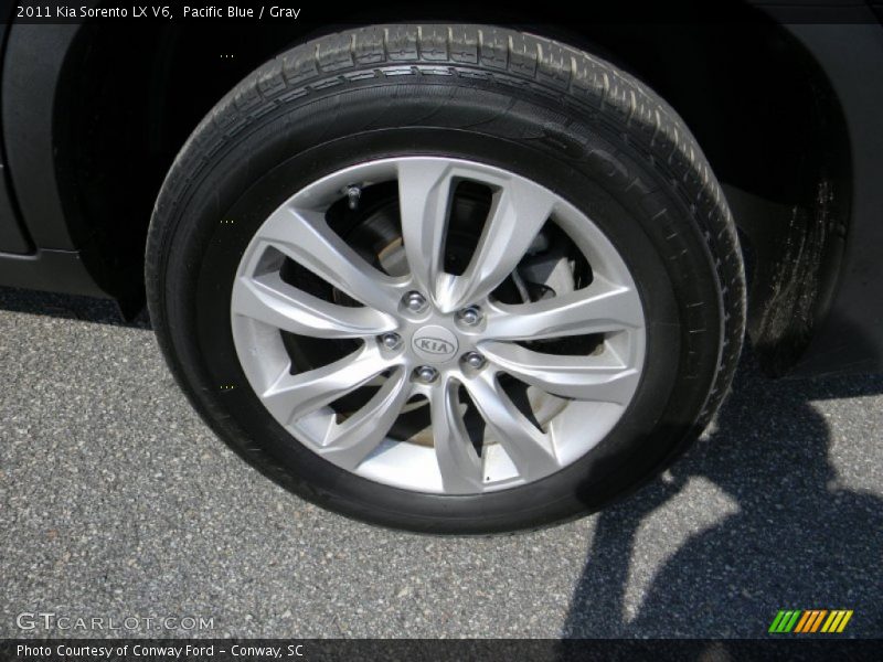 Pacific Blue / Gray 2011 Kia Sorento LX V6