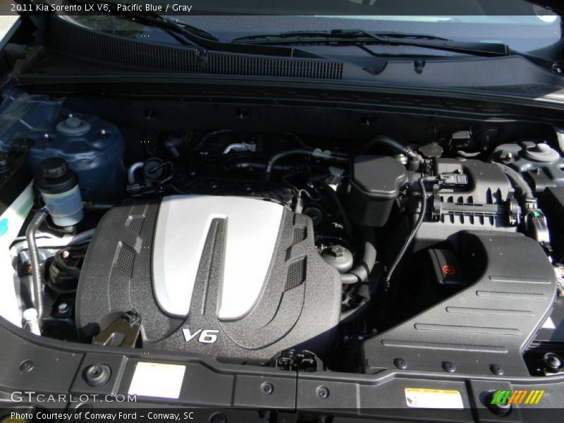 Pacific Blue / Gray 2011 Kia Sorento LX V6