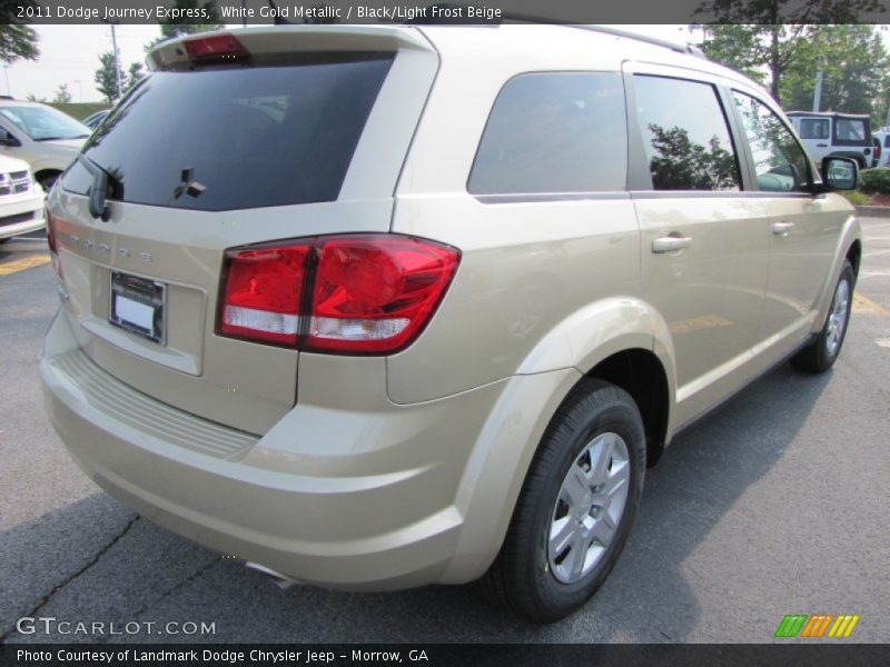 White Gold Metallic / Black/Light Frost Beige 2011 Dodge Journey Express