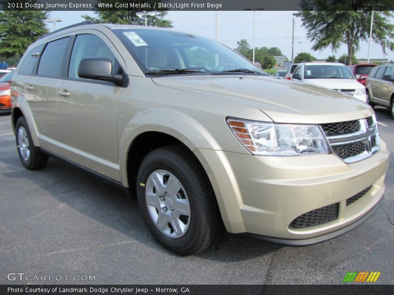 White Gold Metallic / Black/Light Frost Beige 2011 Dodge Journey Express