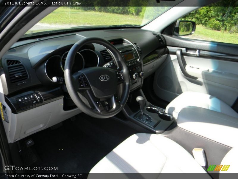 Pacific Blue / Gray 2011 Kia Sorento LX V6