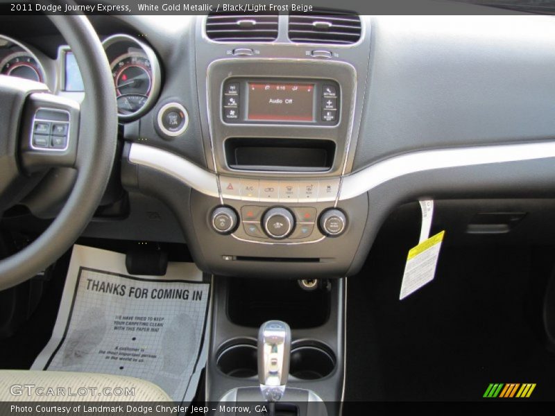 White Gold Metallic / Black/Light Frost Beige 2011 Dodge Journey Express