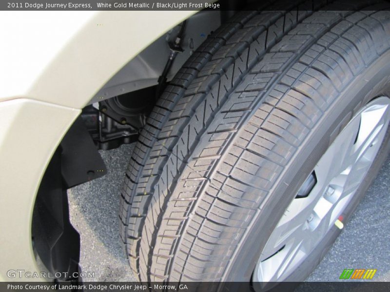 White Gold Metallic / Black/Light Frost Beige 2011 Dodge Journey Express