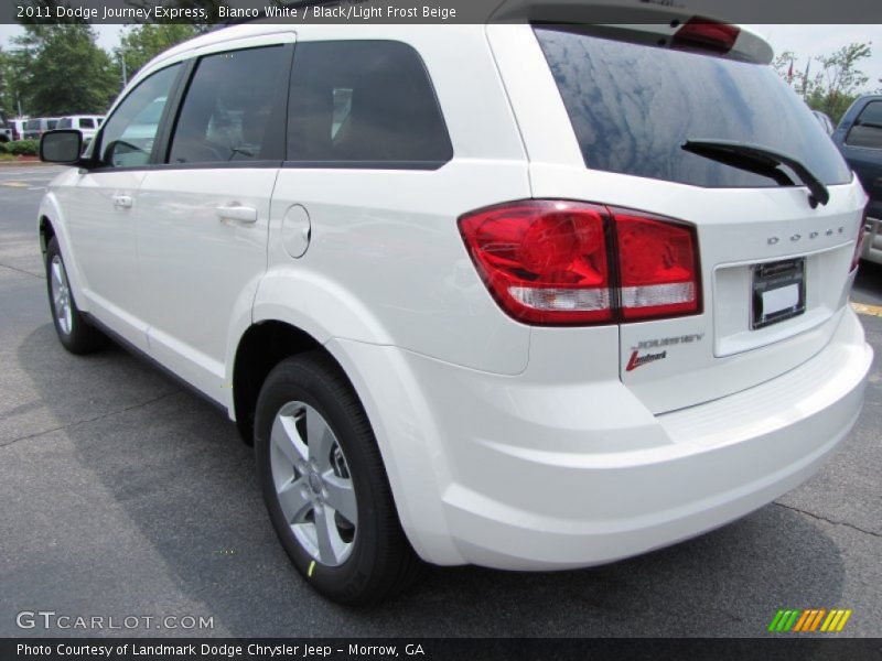 Bianco White / Black/Light Frost Beige 2011 Dodge Journey Express