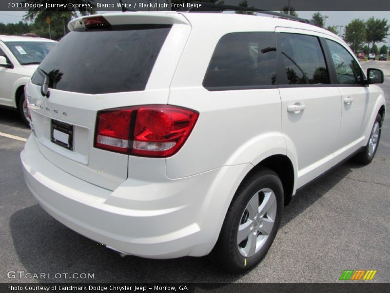 Bianco White / Black/Light Frost Beige 2011 Dodge Journey Express