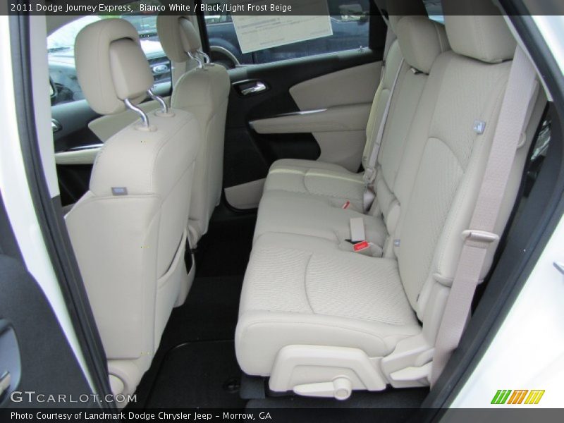 Bianco White / Black/Light Frost Beige 2011 Dodge Journey Express