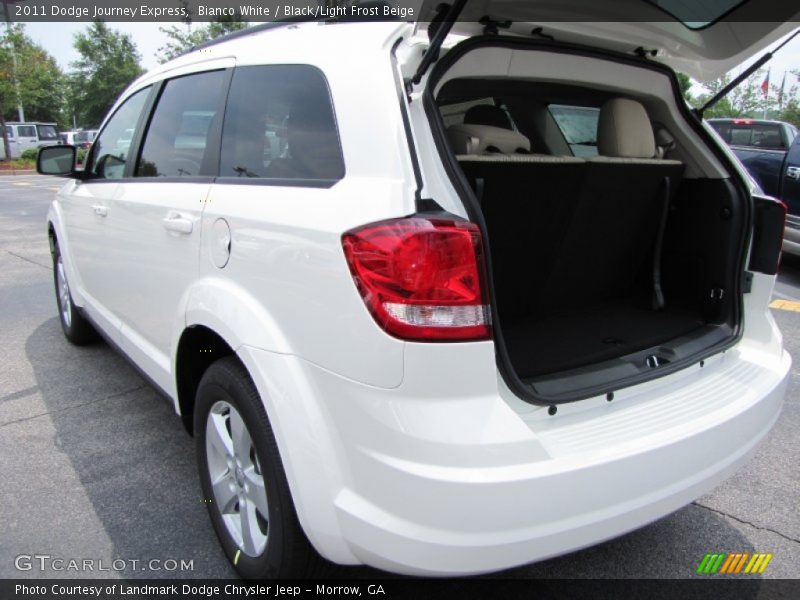 Bianco White / Black/Light Frost Beige 2011 Dodge Journey Express