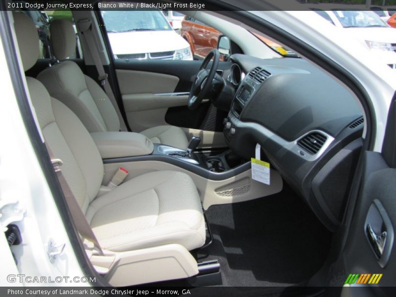 Bianco White / Black/Light Frost Beige 2011 Dodge Journey Express