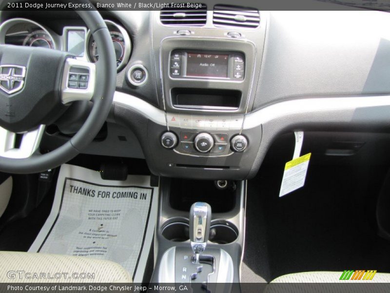 Bianco White / Black/Light Frost Beige 2011 Dodge Journey Express