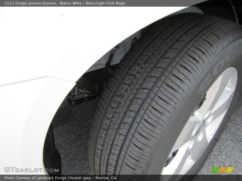 Bianco White / Black/Light Frost Beige 2011 Dodge Journey Express