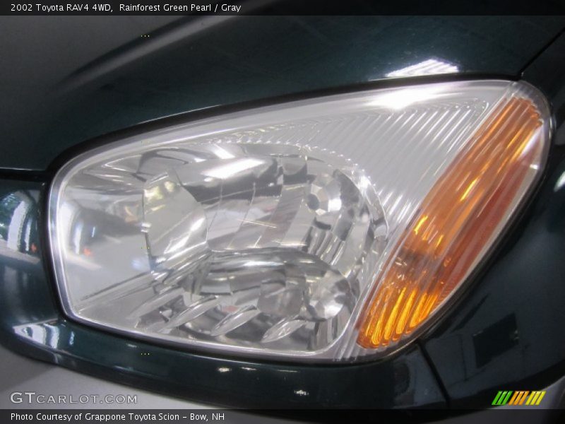 Rainforest Green Pearl / Gray 2002 Toyota RAV4 4WD