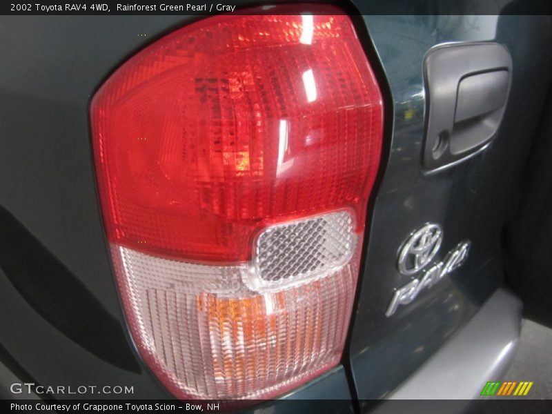 Rainforest Green Pearl / Gray 2002 Toyota RAV4 4WD
