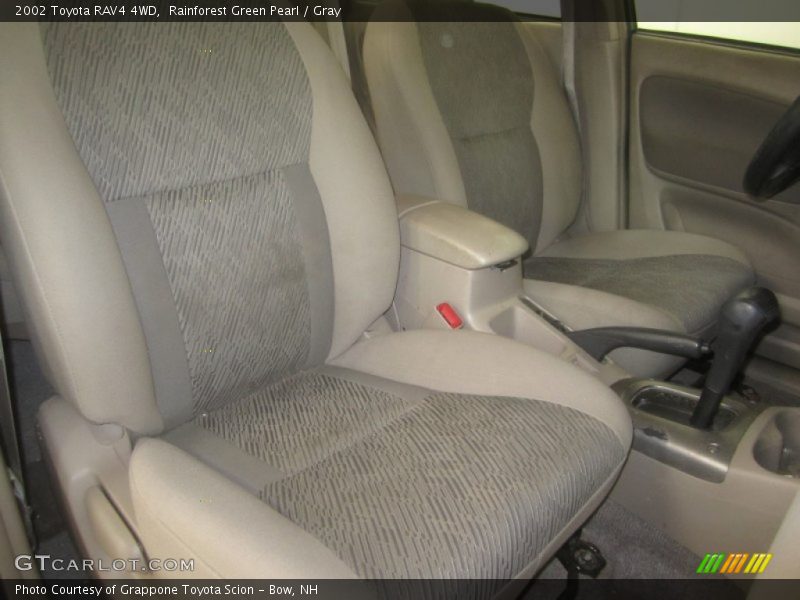 Rainforest Green Pearl / Gray 2002 Toyota RAV4 4WD