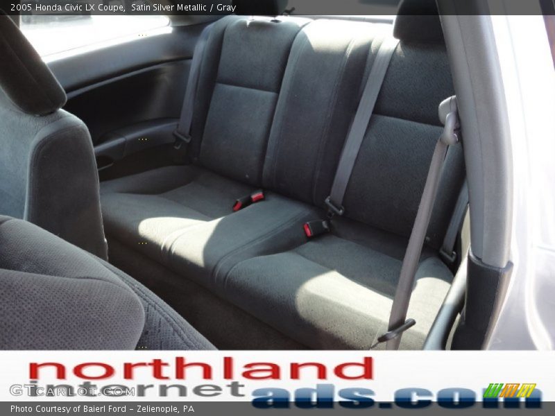 Satin Silver Metallic / Gray 2005 Honda Civic LX Coupe
