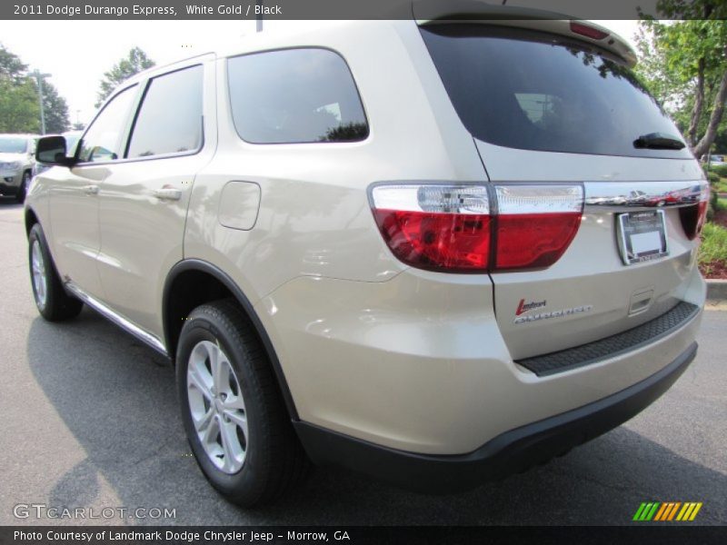 White Gold / Black 2011 Dodge Durango Express