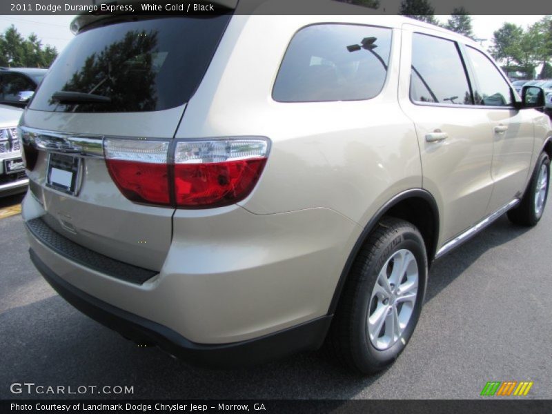 White Gold / Black 2011 Dodge Durango Express