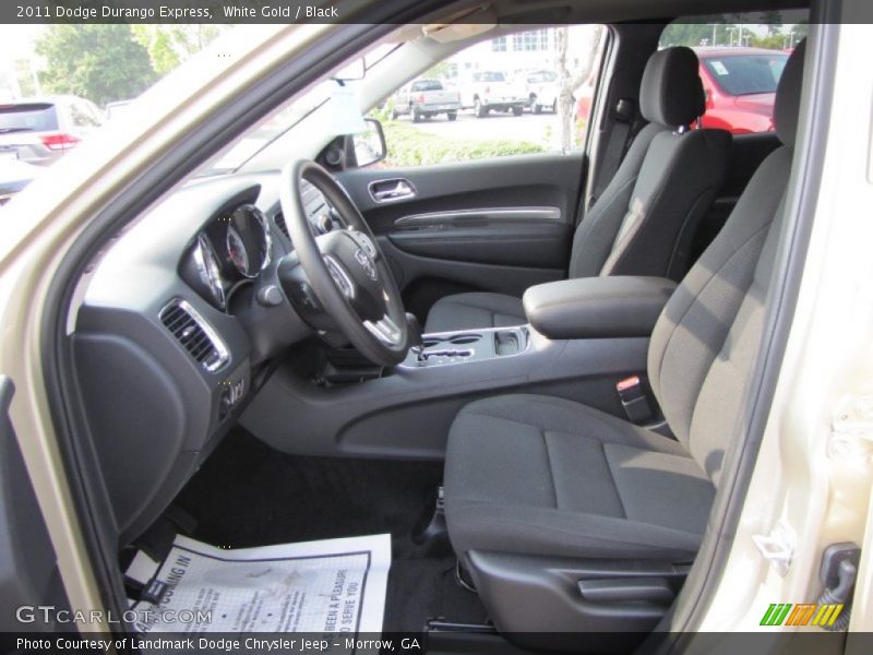 White Gold / Black 2011 Dodge Durango Express