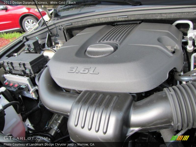 White Gold / Black 2011 Dodge Durango Express