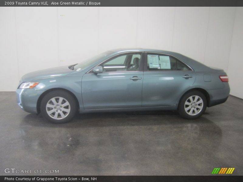 Aloe Green Metallic / Bisque 2009 Toyota Camry XLE