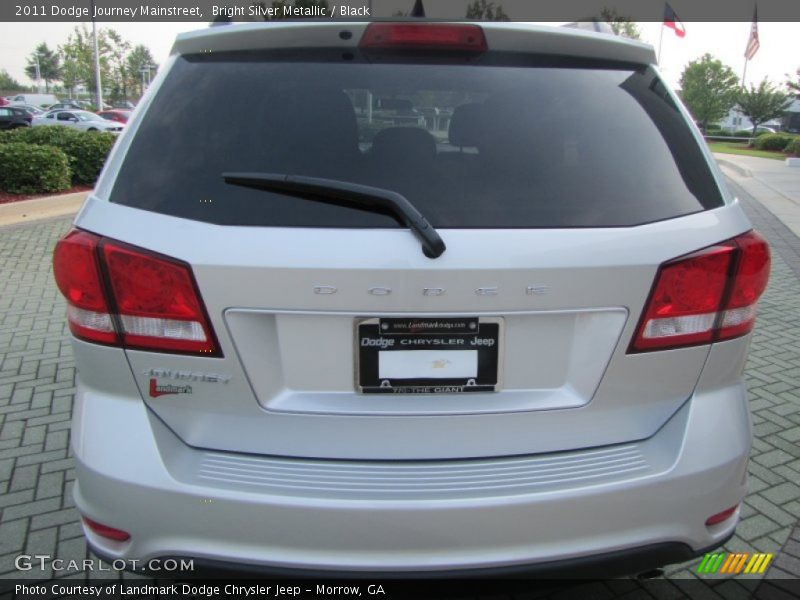 Bright Silver Metallic / Black 2011 Dodge Journey Mainstreet