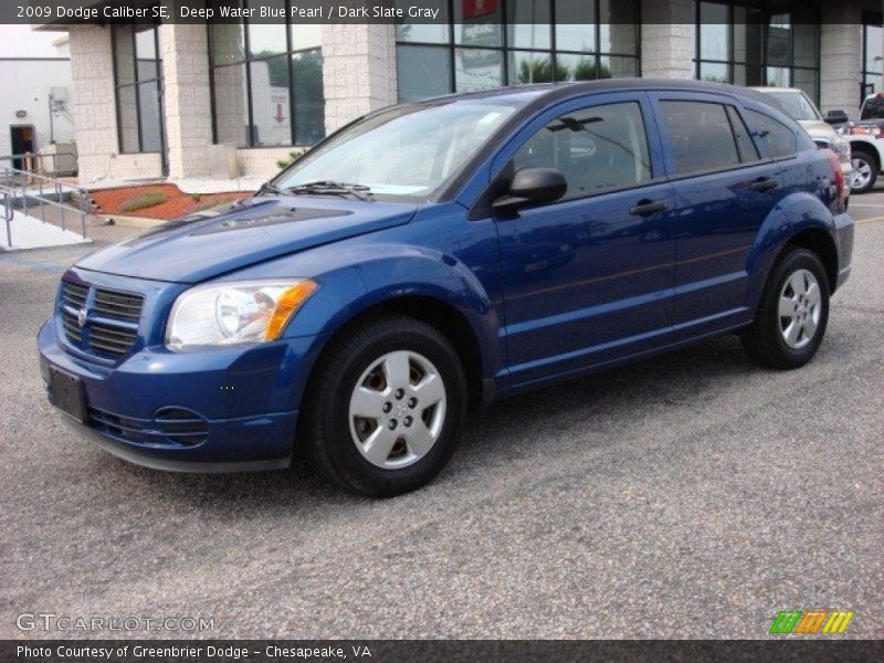 Deep Water Blue Pearl / Dark Slate Gray 2009 Dodge Caliber SE